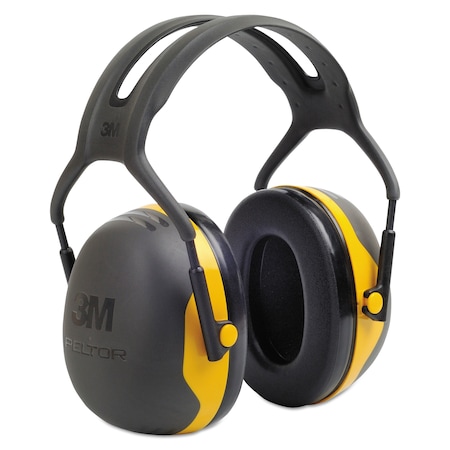 3M Peltor X2 Over-the-Head Ear Muffs, Black/Yellow X2A